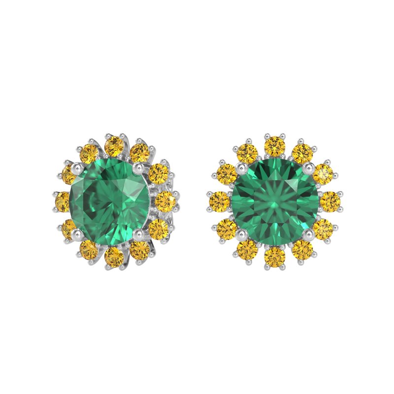 Antique Halo Stud Earrings