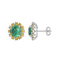 Antique Halo Stud Earrings