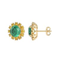 Antique Halo Stud Earrings