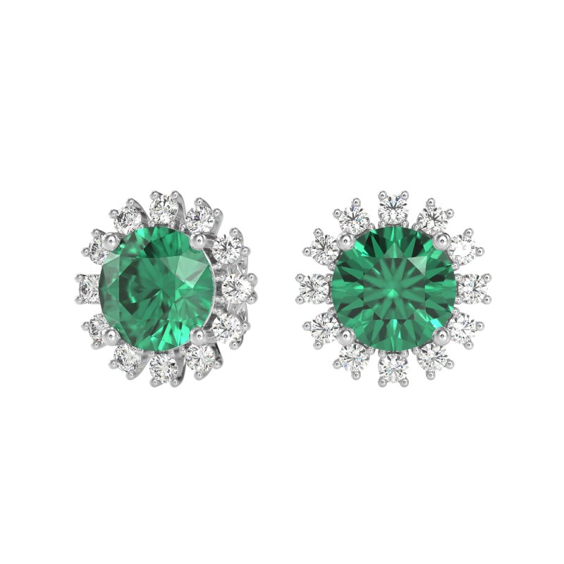 Antique Halo Stud Earrings