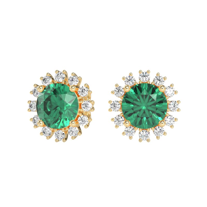 Antique Halo Stud Earrings