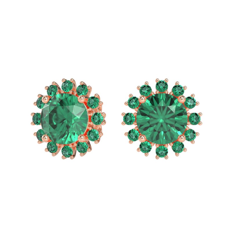 Antique Halo Stud Earrings