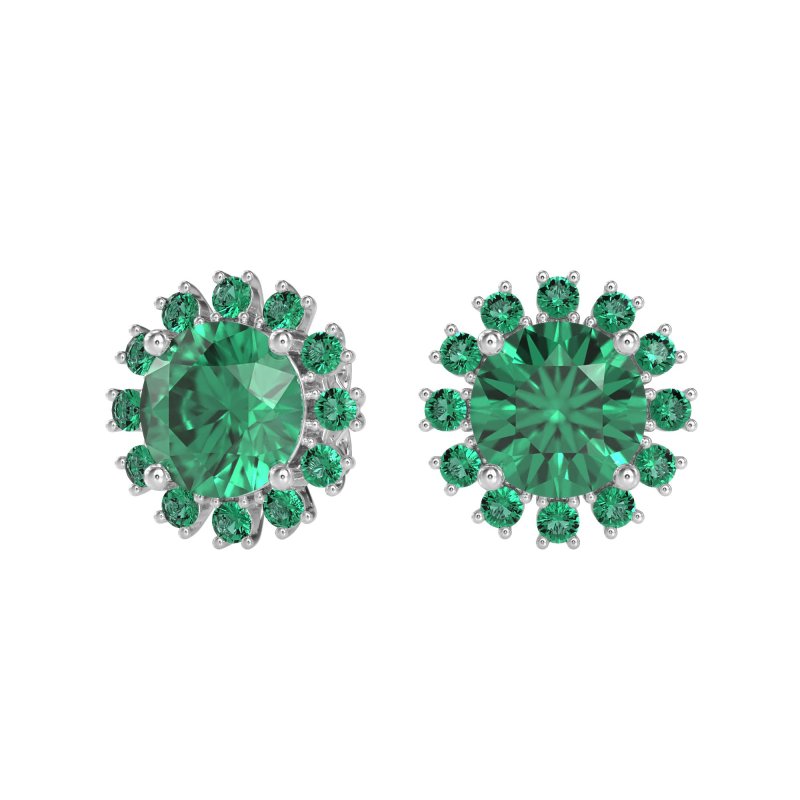 Antique Halo Stud Earrings