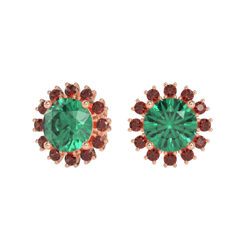 Antique Halo Stud Earrings