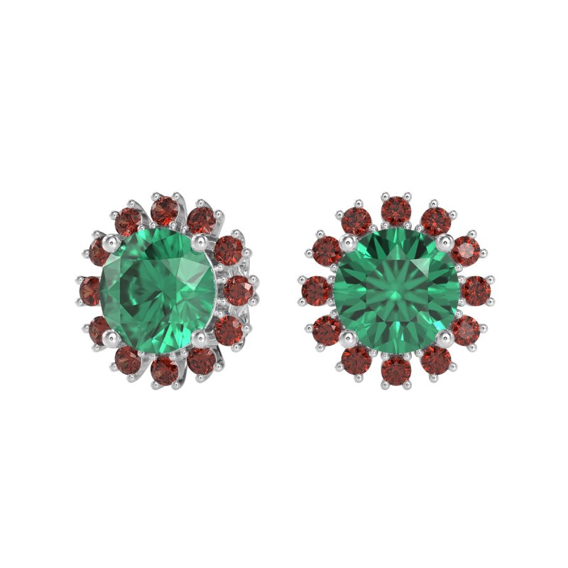 Antique Halo Stud Earrings