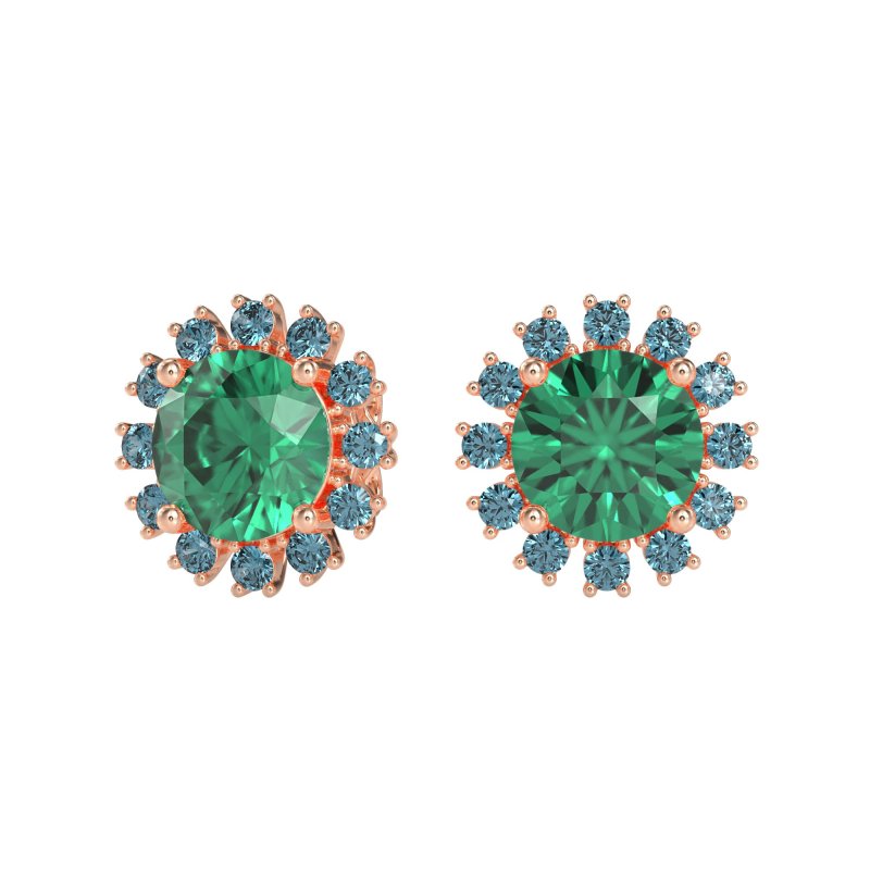 Antique Halo Stud Earrings