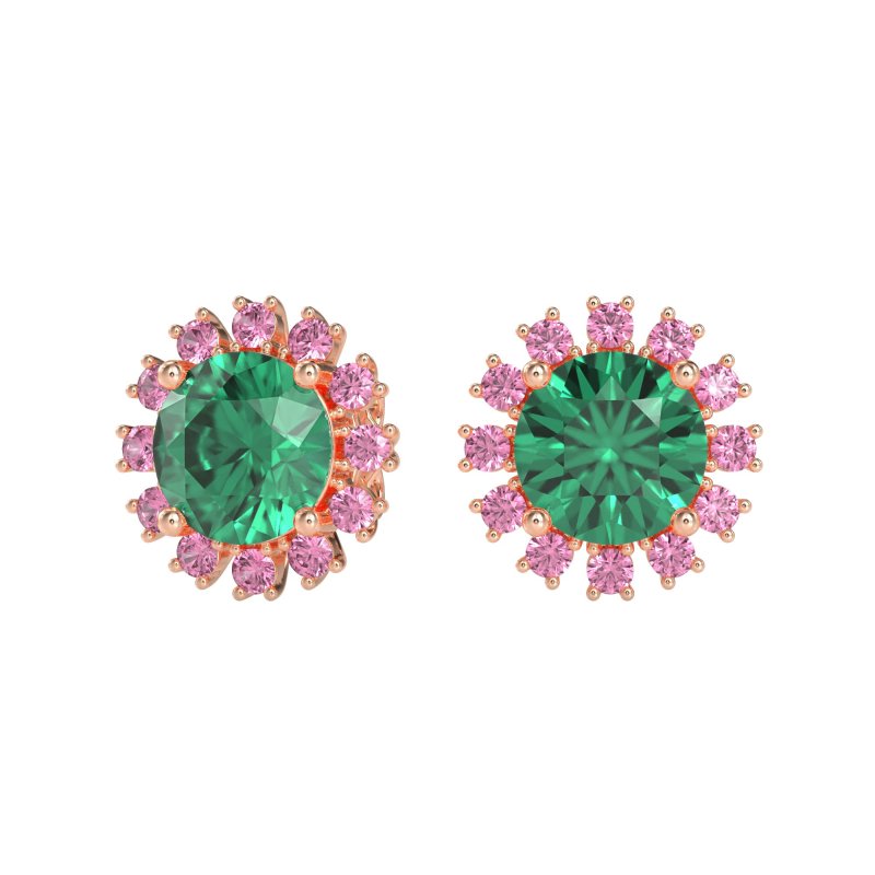 Antique Halo Stud Earrings