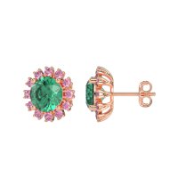 Antique Halo Stud Earrings