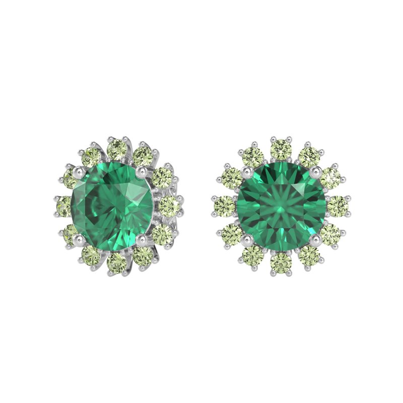 Antique Halo Stud Earrings