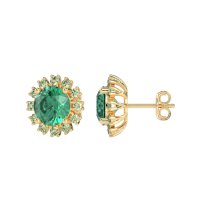 Antique Halo Stud Earrings