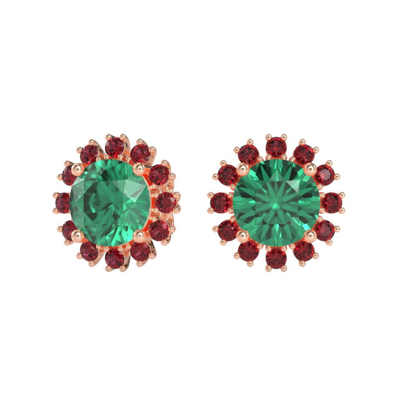 Antique Halo Stud Earrings