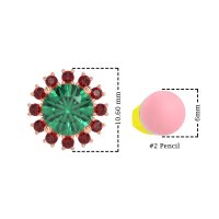 Antique Halo Stud Earrings