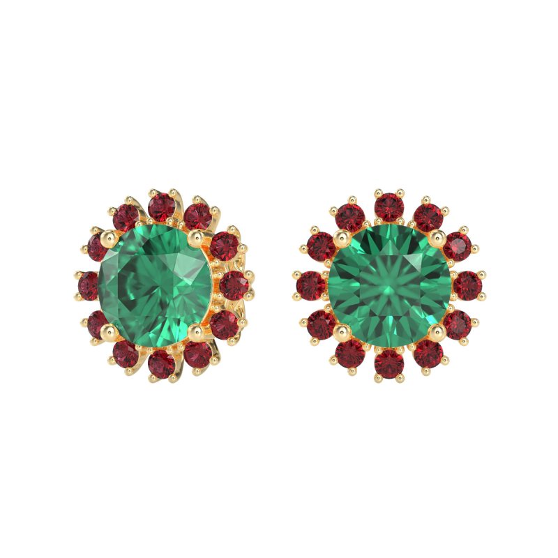 Antique Halo Stud Earrings