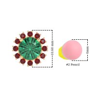 Antique Halo Stud Earrings