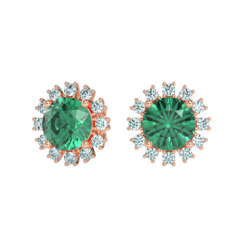 Antique Halo Stud Earrings