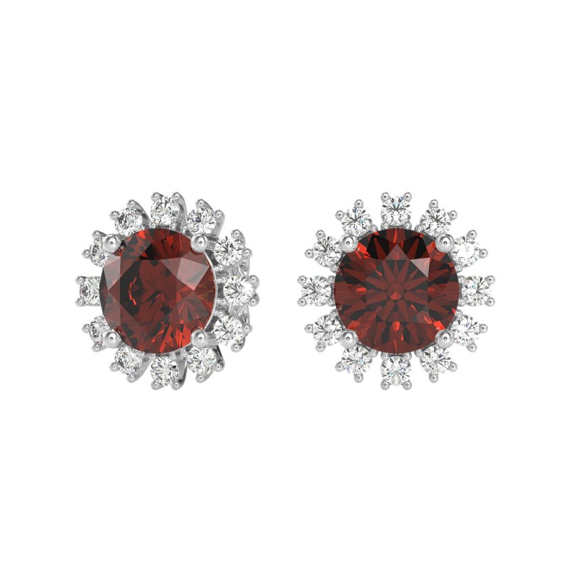 Antique Halo Stud Earrings