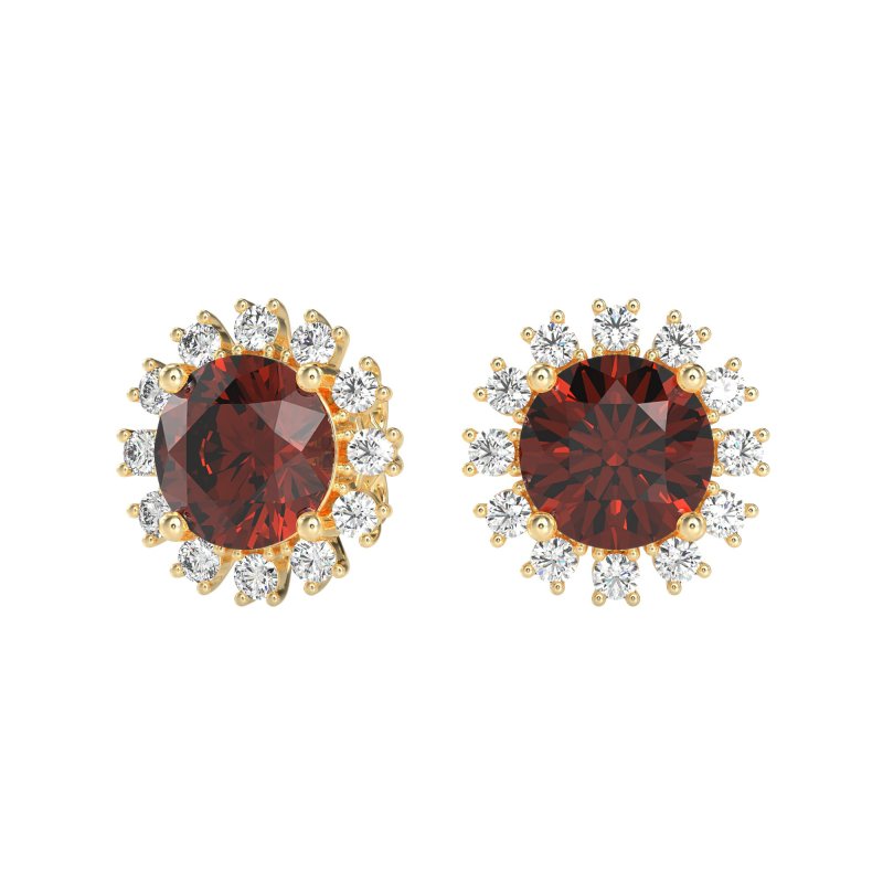 Antique Halo Stud Earrings