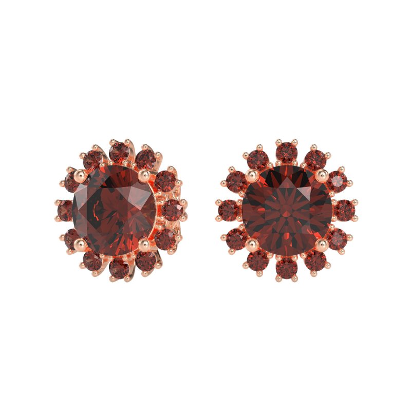 Antique Halo Stud Earrings