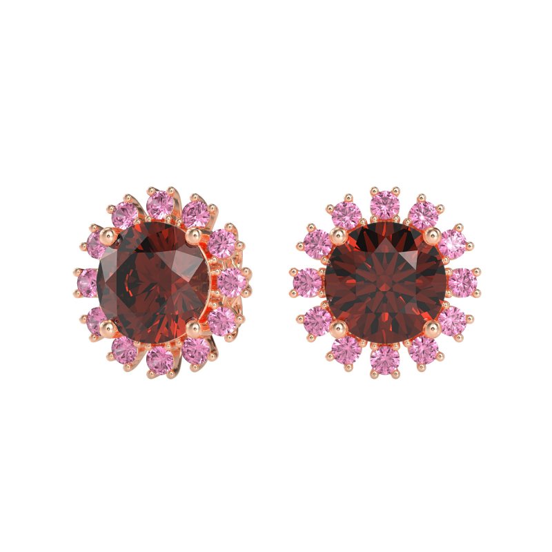 Antique Halo Stud Earrings