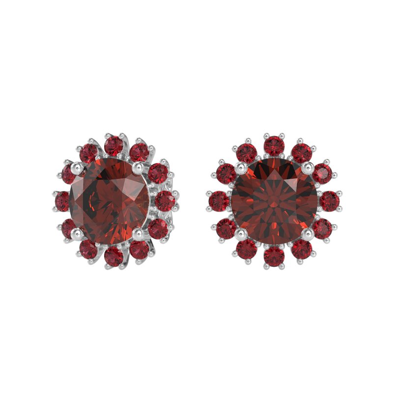 Antique Halo Stud Earrings