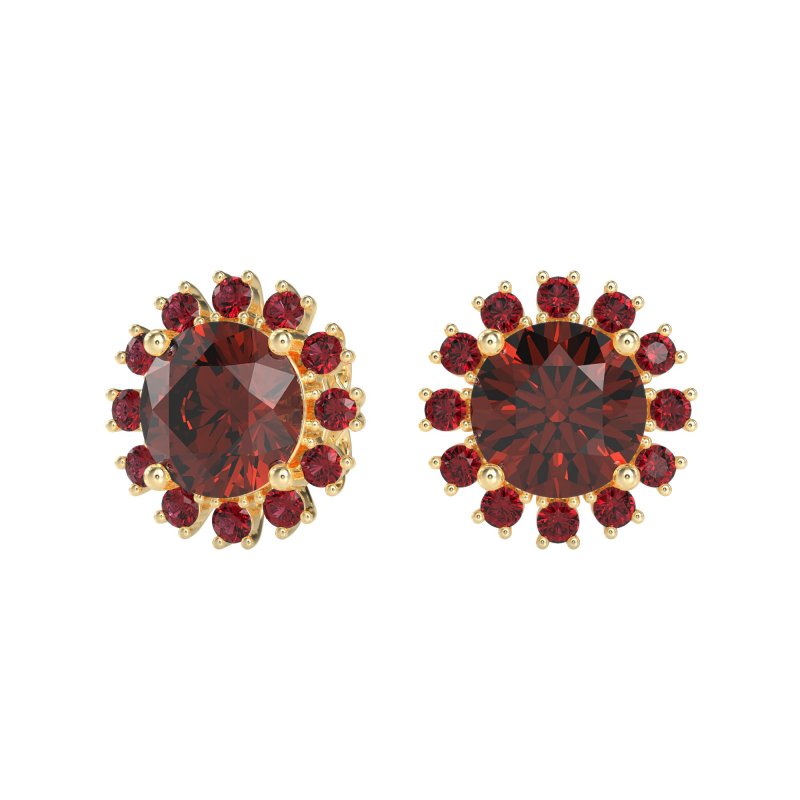 Antique Halo Stud Earrings