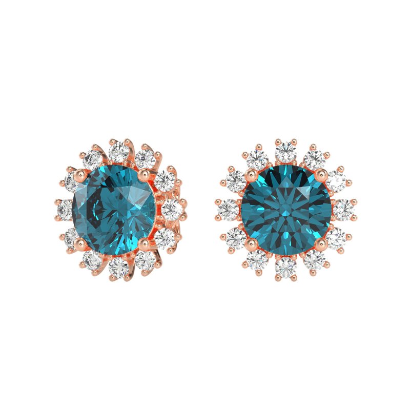 Antique Halo Stud Earrings