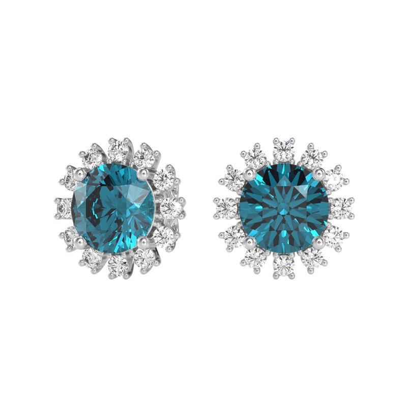 Antique Halo Stud Earrings