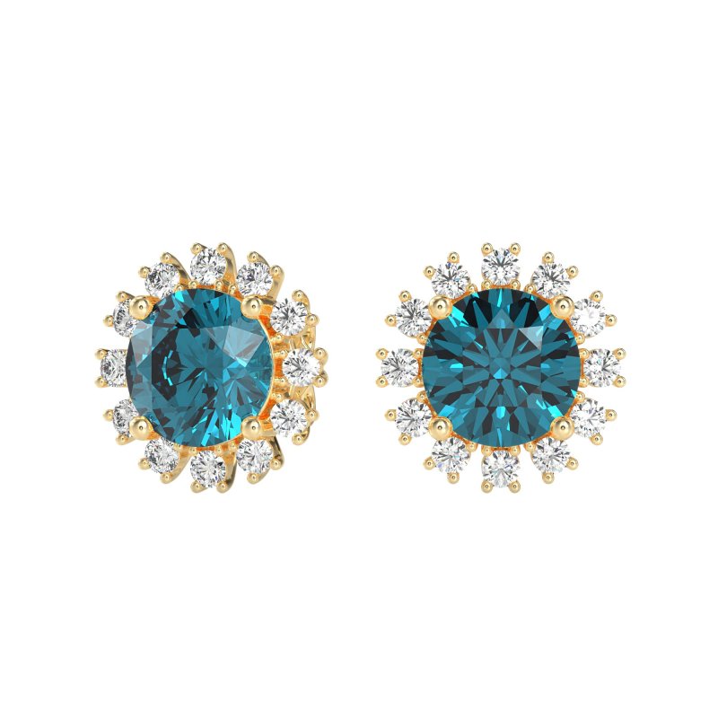 Antique Halo Stud Earrings