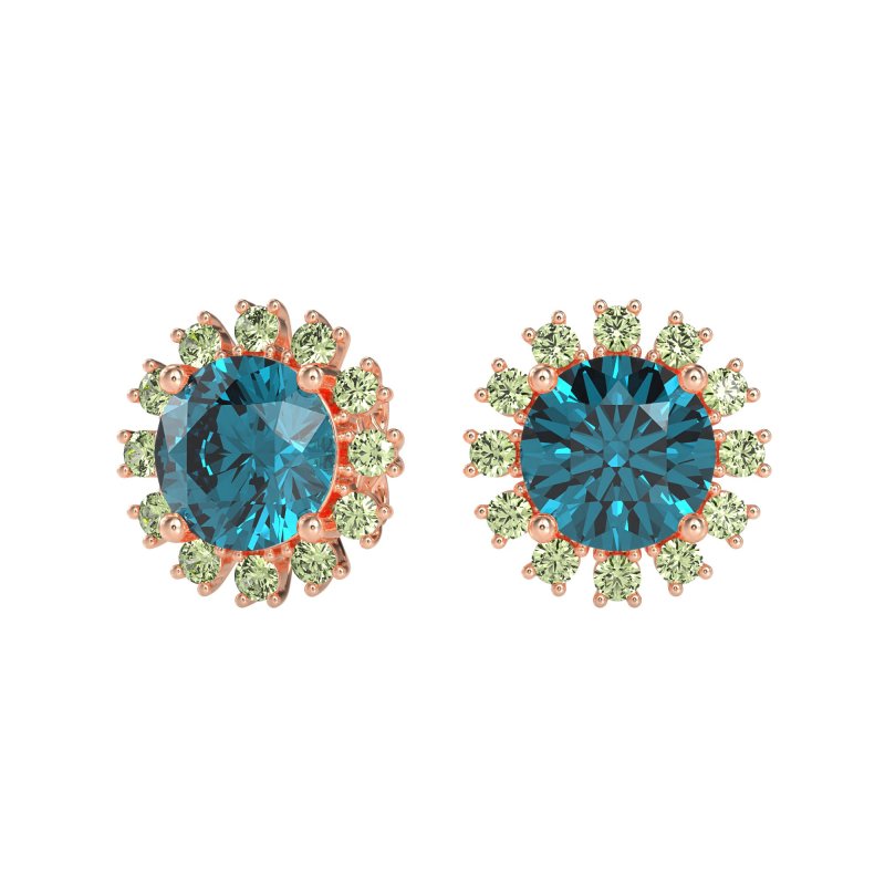 Antique Halo Stud Earrings