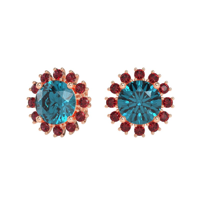 Antique Halo Stud Earrings