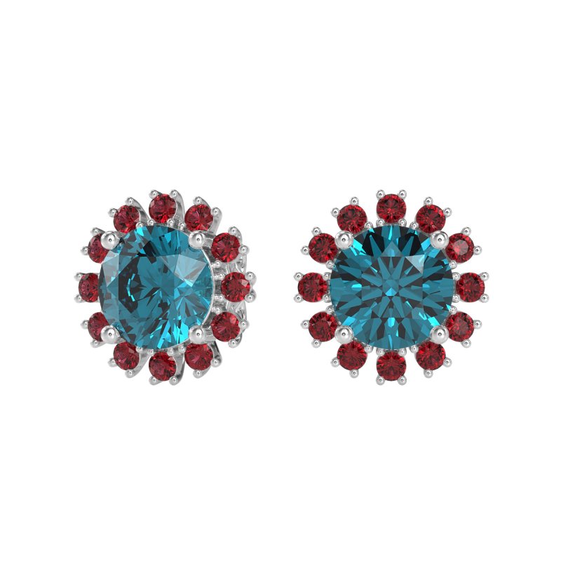 Antique Halo Stud Earrings