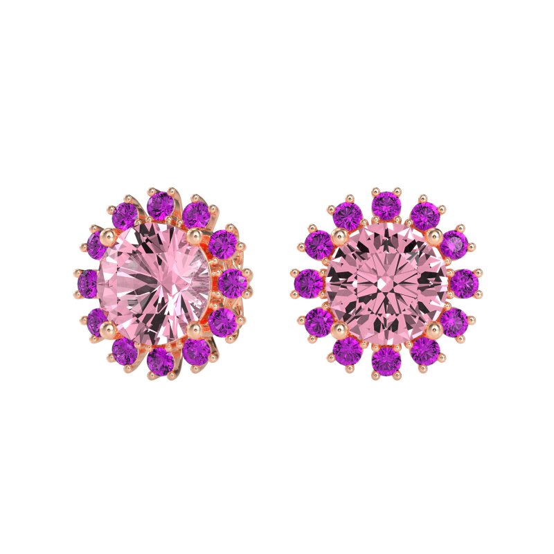 Antique Halo Stud Earrings