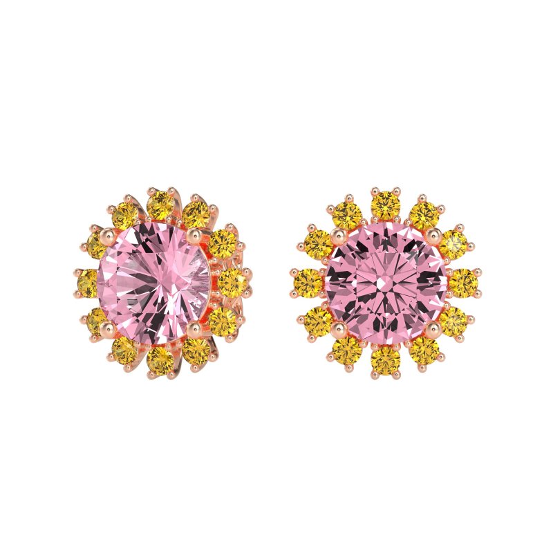 Antique Halo Stud Earrings