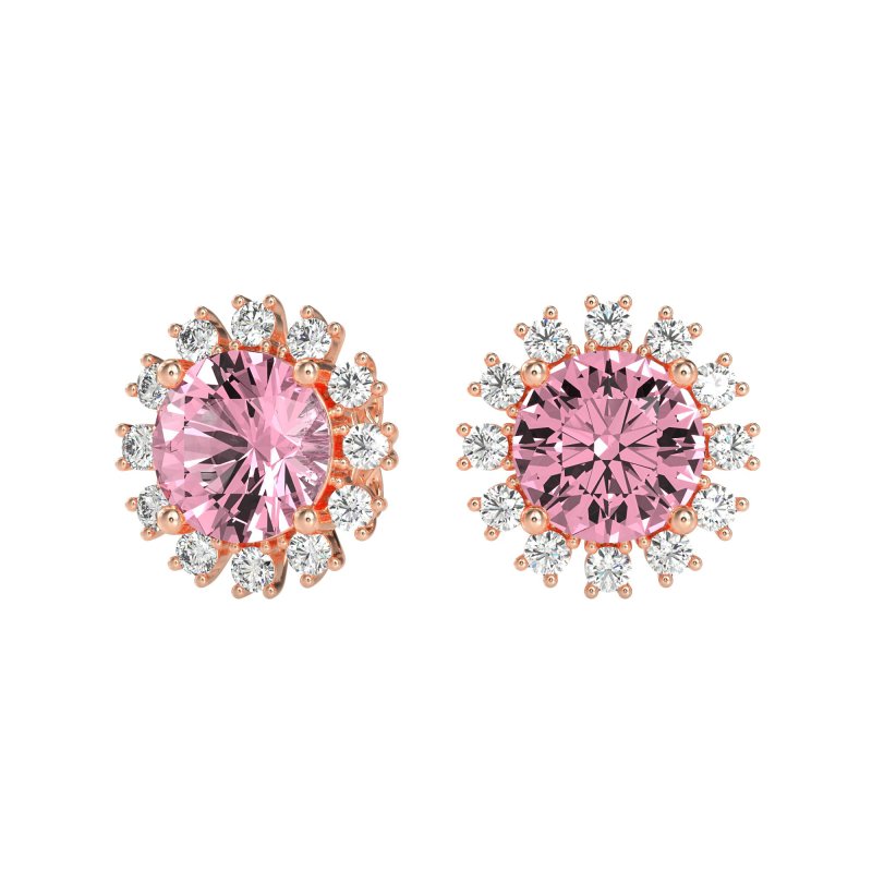 Antique Halo Stud Earrings