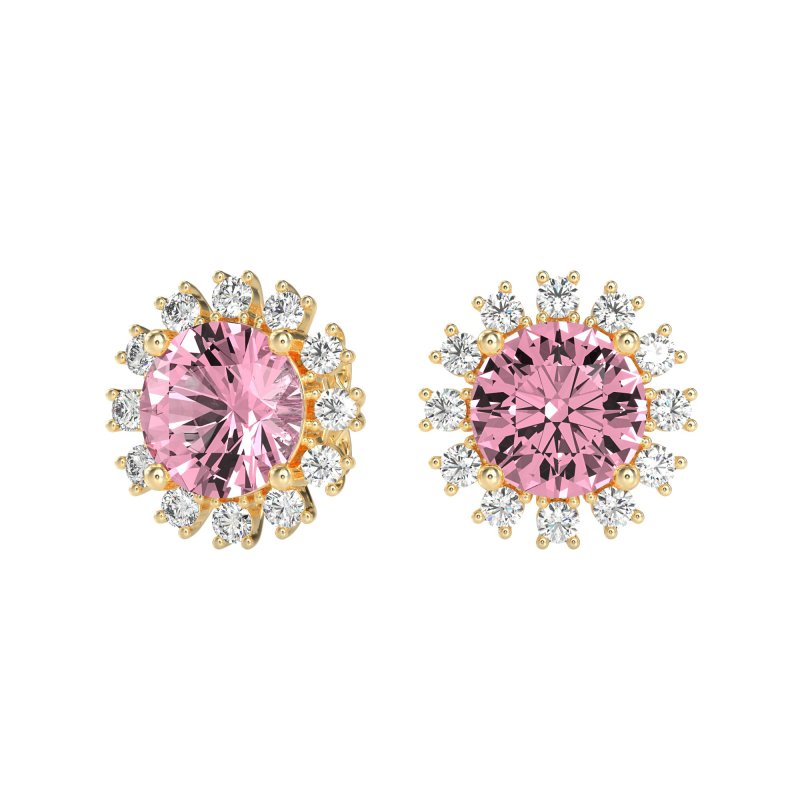 Antique Halo Stud Earrings