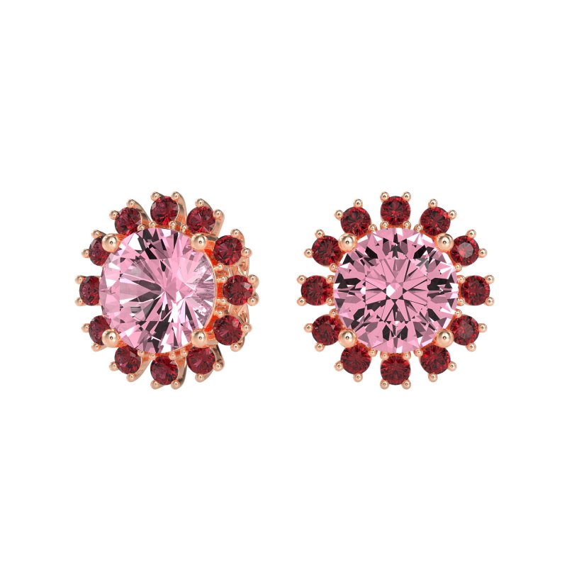 Antique Halo Stud Earrings