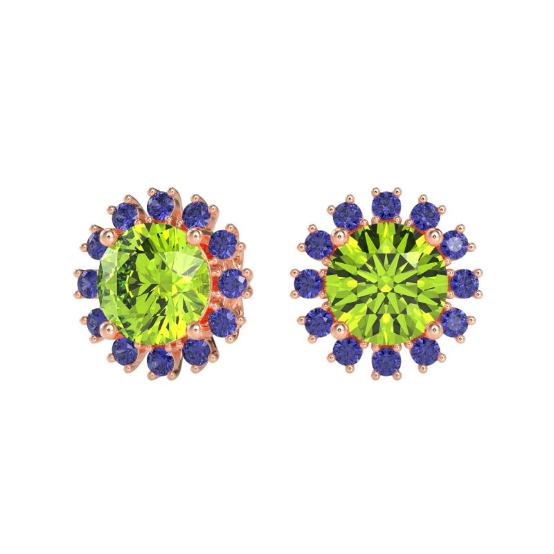 Antique Halo Stud Earrings