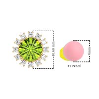 Antique Halo Stud Earrings