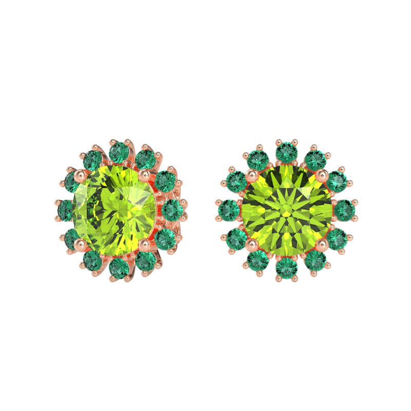 Antique Halo Stud Earrings