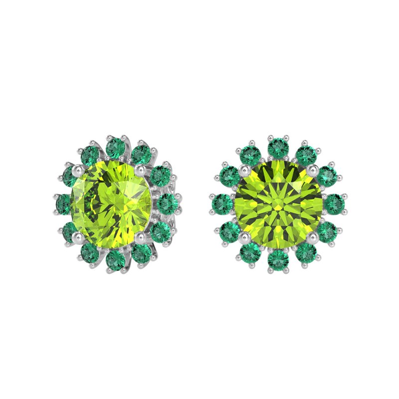 Antique Halo Stud Earrings