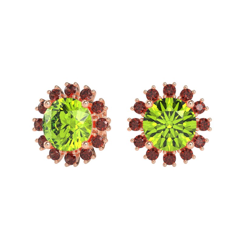 Antique Halo Stud Earrings