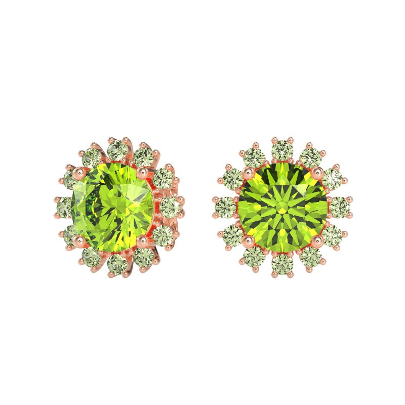 Antique Halo Stud Earrings