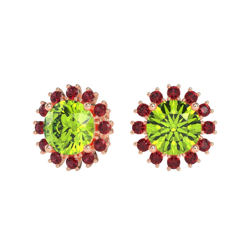 Antique Halo Stud Earrings