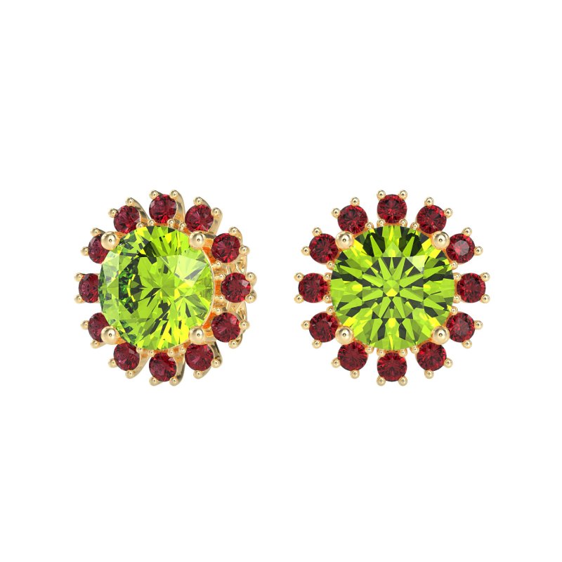 Antique Halo Stud Earrings