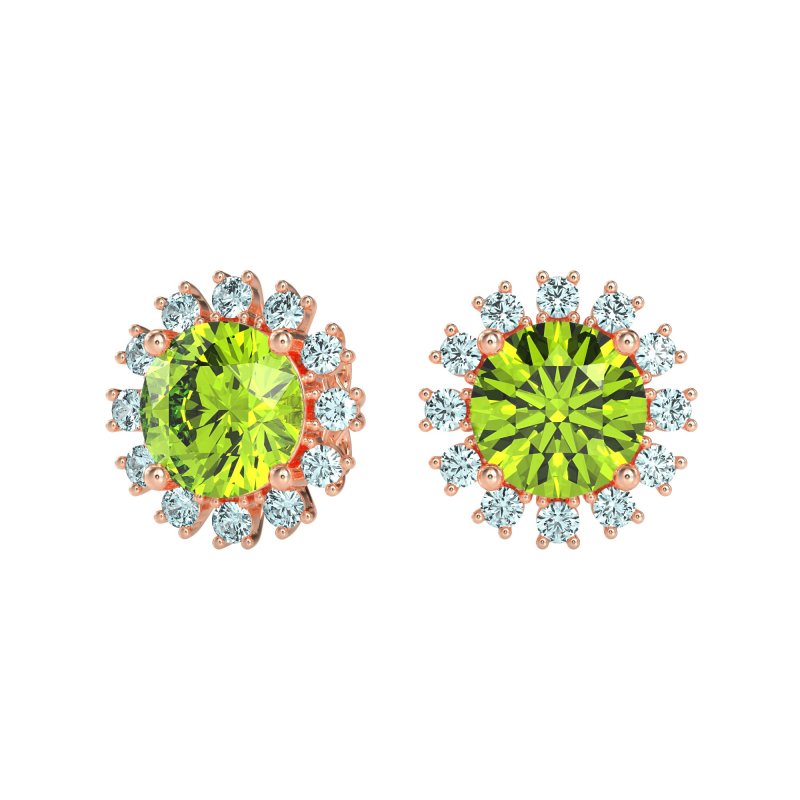 Antique Halo Stud Earrings