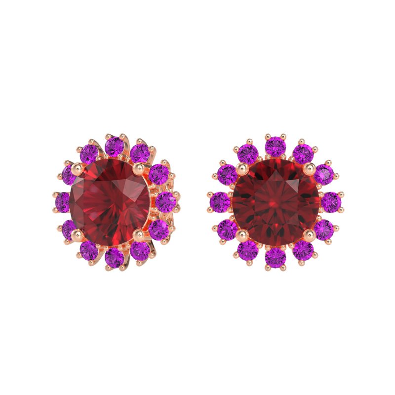 Antique Halo Stud Earrings