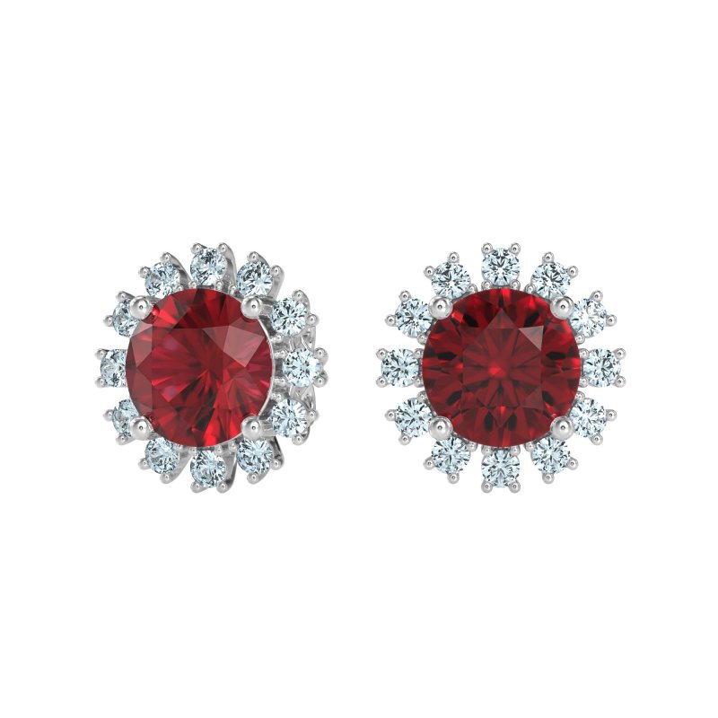 Antique Halo Stud Earrings