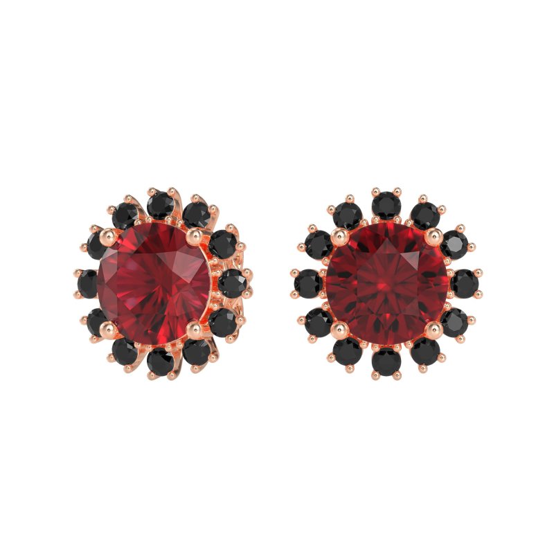 Antique Halo Stud Earrings