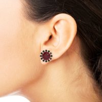 Antique Halo Stud Earrings
