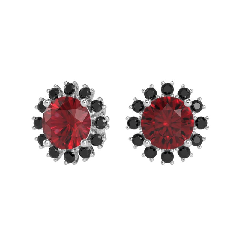 Antique Halo Stud Earrings